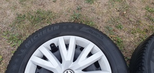 Jante otel originale VW Passat B8 6,5 J  ET 41 R16 cu capace originale - imagine 5