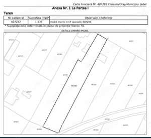Teren intravilan comuna Jebel, judet Timis - imagine 3