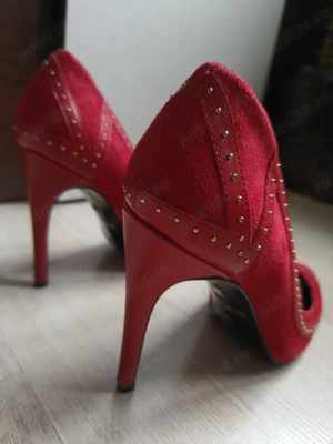 Pantofi Just Cavalli, piele intoarsa, nr 40 Made in Italy - imagine 2