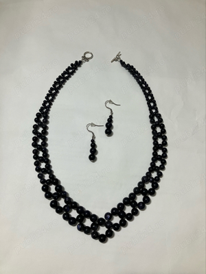 Colier din blue goldstone