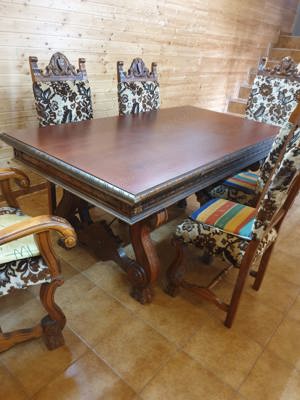 Mobilier lemn masiv sculptat - RENAȘTEREA SPANIOLĂ- IMAR Arad - imagine 2