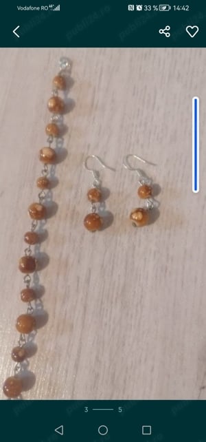 Set bratara și cercei argint - imagine 5