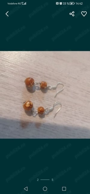 Set bratara și cercei argint - imagine 3