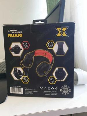 Casti cu microfon gaming Serioux Ruari, Negru - imagine 2