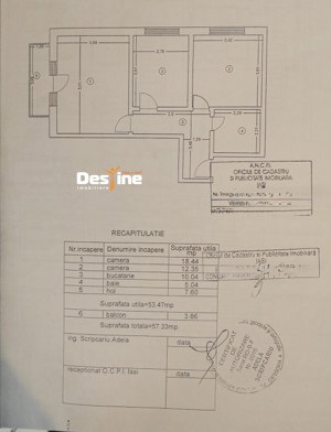 HLINCEA-CETĂȚUIA - Apartament 2 camere DECOMANDAT 57,33mp - imagine 9