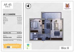 Apartament 2 camere, incalzire in pardoseala, finisaje premium Berceni - imagine 12