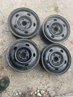 Jante de otel  originale Renault clio  pe 14 - imagine 4