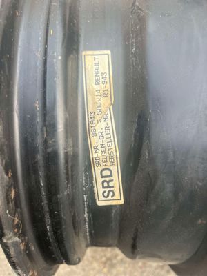 Jante de otel  originale Renault clio  pe 14 - imagine 5