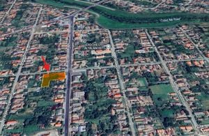 Teren și casă 2 fronturi stradale ideale pentru spatiu comercial