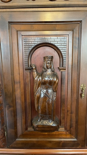 Mobila clasica din lemn masiv fabricata in Romania 1985 pentru export - imagine 4