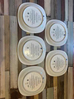 Set 5 farfurii portelan Rosenthal, Wien bei Nacht, Certificat Bradex - imagine 2