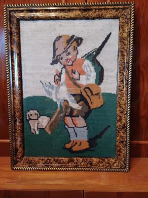 Tablou goblen vintage, inramat