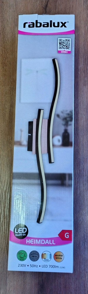 Plafoniera LED Heimdall 2280,12W,700lm,lumina calda,negru, modern,Nou! - imagine 2