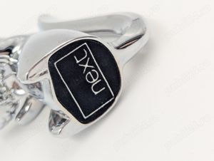 Mini Statueta Next Chrome Silver Squirrel Ring Holder   Trinket Dish  Veverita - imagine 5