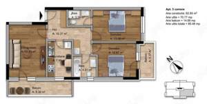 Apartament 3 Camere Fundeni- Strada Stejarului  - imagine 3