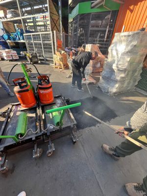 Reparatii asfalt cu Infrarosu