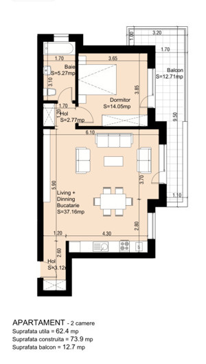 Apartamente langa lac si padure-Bloc nou-Cartier Lebada Pantelimon-Comision 0% - imagine 5