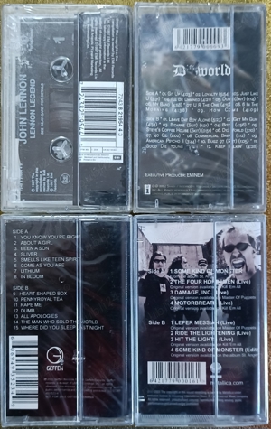 Casete sigilate cu muzică  Rock , Hip Hop - Nirvana , Metallica , Lennon , D12 - imagine 2