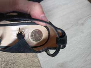 Womens Casual Platform Ankle Strap Suede Stiletto High Heel Sandale cu toc, piele intoarsa Nr.40 - imagine 3