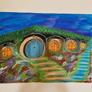 Picturi pe panza in acrilic, diverse dimensiuni  - imagine 2