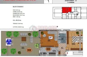 Apartament 2 camere cu terasa de 76 mp Popesti Leordeni - imagine 6