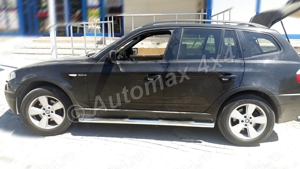 Praguri laterale, rezistente de 70 mm din inox BMW X3 E83 '03-'10 - imagine 3