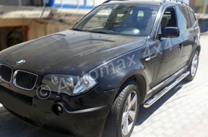 Praguri laterale, rezistente de 70 mm din inox BMW X3 E83 '03-'10 - imagine 5