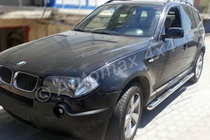 Praguri laterale, rezistente de 70 mm din inox BMW X3 E83 '03-'10 - imagine 6