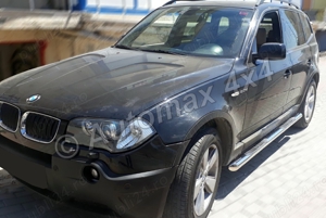 Praguri laterale, rezistente de 70 mm din inox BMW X3 E83 '03-'10 - imagine 4