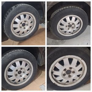 Jante aliaj + anvelope iarna 195/60 R15
