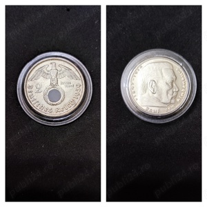 Monede argint 2 Reichsmark, GERMANIA, 1939 (A, D, F, G, J) - imagine 2
