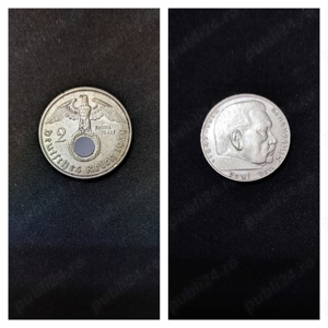 Monede argint 2 Reichsmark, GERMANIA, 1939 (A, D, F, G, J) - imagine 5