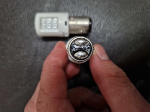 led PHILIPS P21/5W Ultinon stop rosu dublu filament  - imagine 2