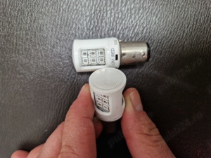 led PHILIPS P21/5W Ultinon stop rosu dublu filament  - imagine 3