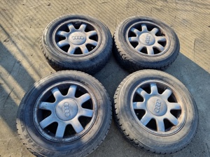 Jante aliaj Audi VW Skoda Seat + Caucicuri iarna Bridgestone 195/65/R15 - imagine 10