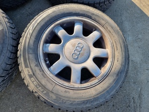 Jante aliaj Audi VW Skoda Seat + Caucicuri iarna Bridgestone 195/65/R15 - imagine 9