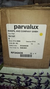 Parvalux 781107 motor cu reductor