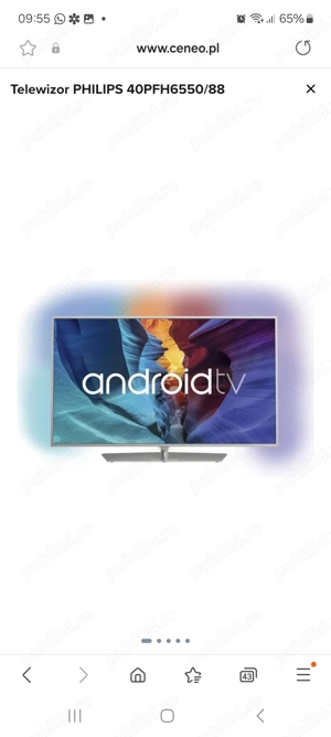 TV Philips Ambilight 40 pfh6550 88, 3D, LED, FullHD, 102cm - imagine 4