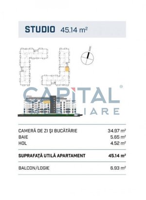 Apartament cu 1 camera Semicentral. Comision 0! - imagine 5