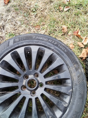 Se vinde,set jante+ cauciucuri noi 235-50-R17 - imagine 3
