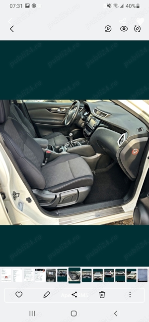 Nissan Qashqai!!URGENT!!!1.2.Tce Tekna+Euro6 - imagine 8