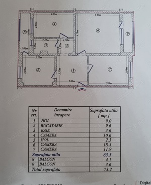 Închiriez apartament 3 camere - imagine 2