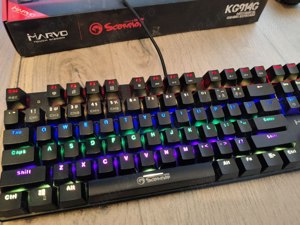 Tastatura Gaming Mecanica Marvo KG914G TKL Red Switch - imagine 3