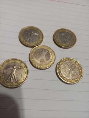 Monede 1 EURO din 2002,Omul VITRUVIAN,Italia,RARITATI,Leonardo da Vinci,vezi foto anexate  - imagine 4