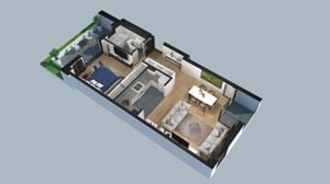 Apartament cu 2 camere finalizat, vedere pe 2 parti - Comision 0% - imagine 6