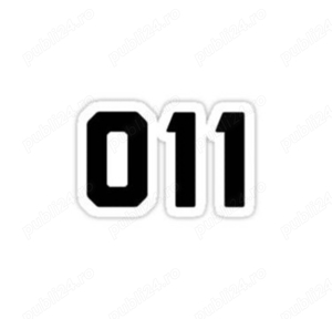 numar de aur cu 07AB-011. 011