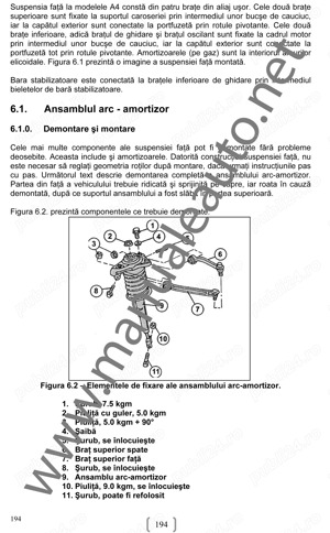 Manual reparatii in limba romana pentru Audi A4 (2001-2004) - imagine 7
