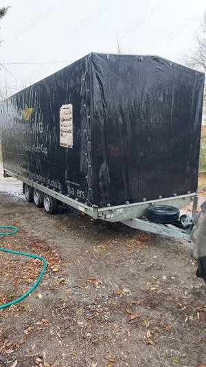 De Vanzare Remorca 6 7 Metri lungime 3 AXE 3,5 TONE Vand remorca Troliu Rampi incarcare - imagine 5