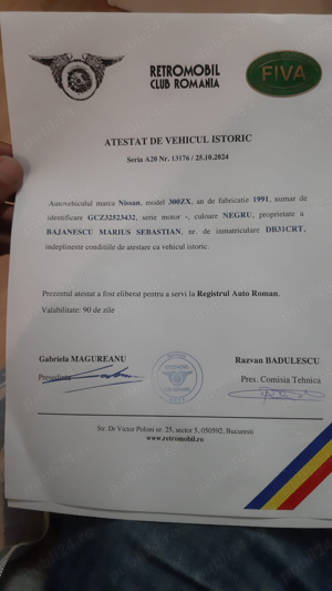 Vand Nissan 300 ZX Autovehicul istoric - imagine 10