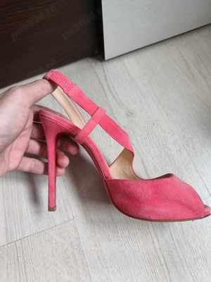 Pantofi cu toc Christian Louboutin Women's Pink Sandals 39.5